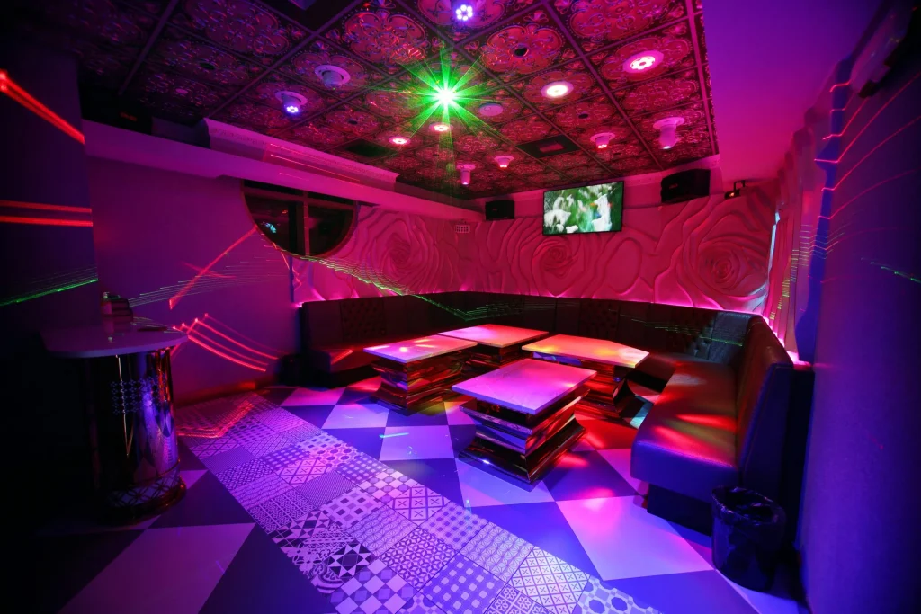 themed rooms vip suite private karaoke las vegas 30 guests rose