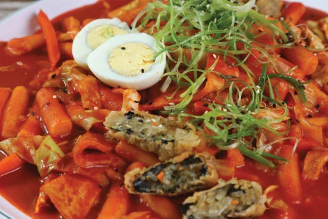 dukkbokki spicy korean food at grand canal shoppes