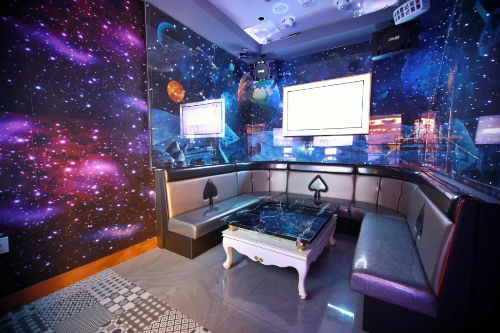 space karaoke room galaxy suites medium las vegas 9 guests