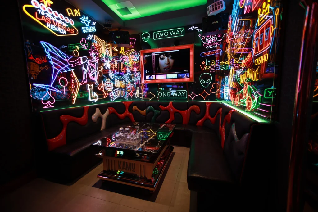 neon suites medium karaoke room private las vegas 9 guests