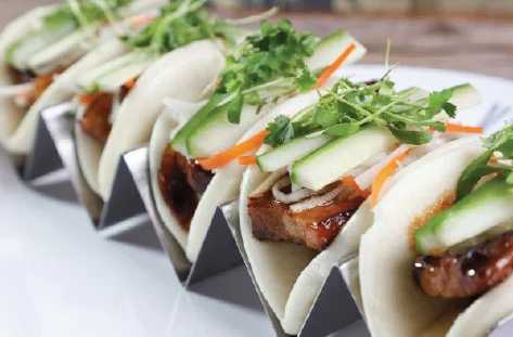 pork belly banh mi bao buns palazzo late night food