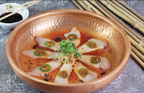 yellow tail jalepeno sashimi grand canal shoppes